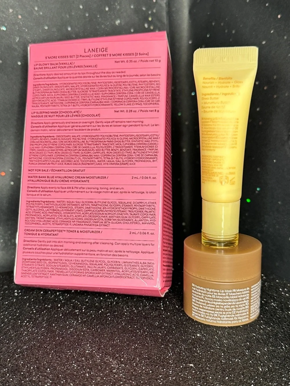 LANEIGE Yellow & Brown S'More Kisses Set *Limited Edition* - Picture 2 of 2